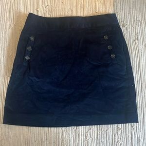 blue skirt banana republic